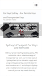 Mobile Screenshot of car-keys.com.au